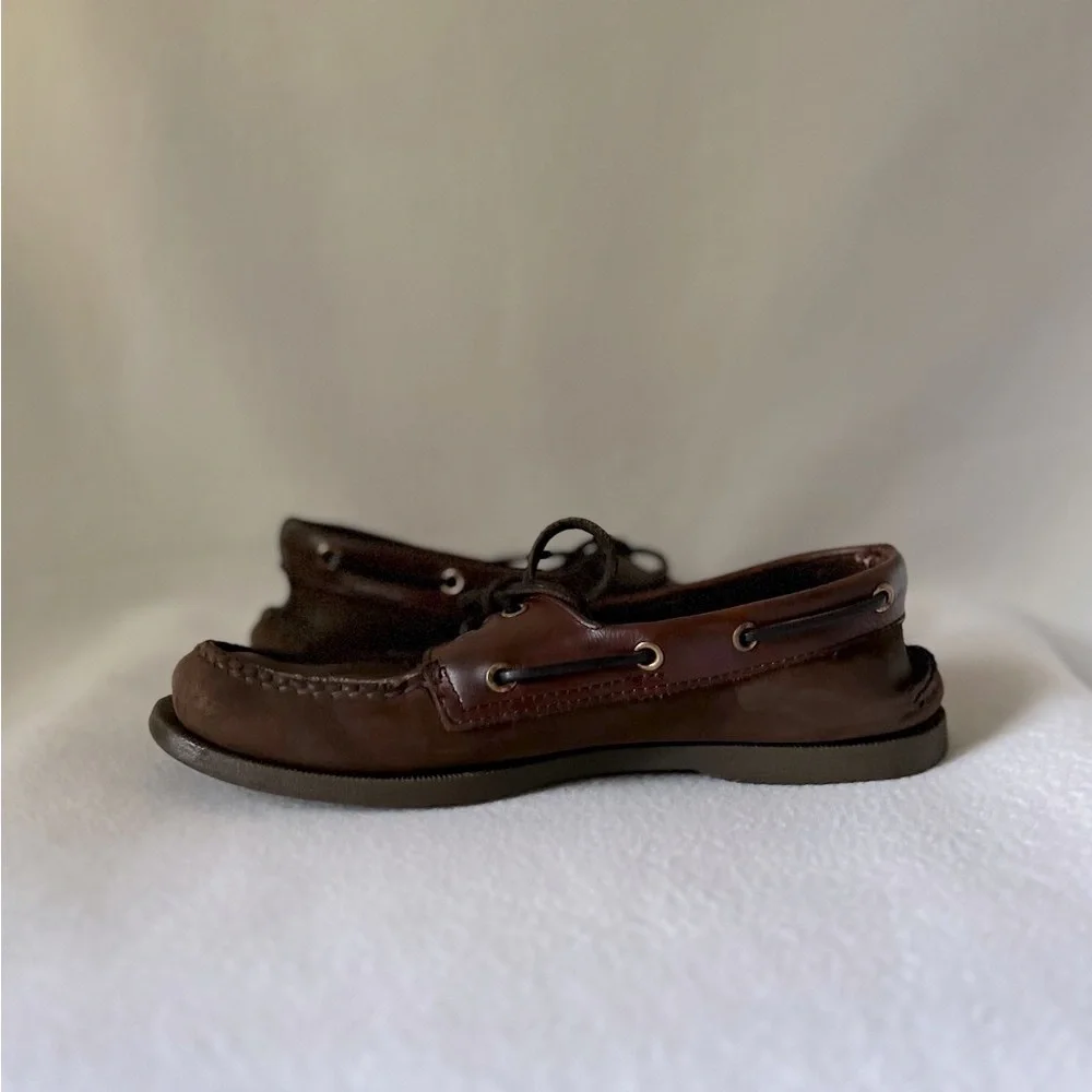 Sperry Sider Men’s size 8 1/2M Brown Leather Loafers